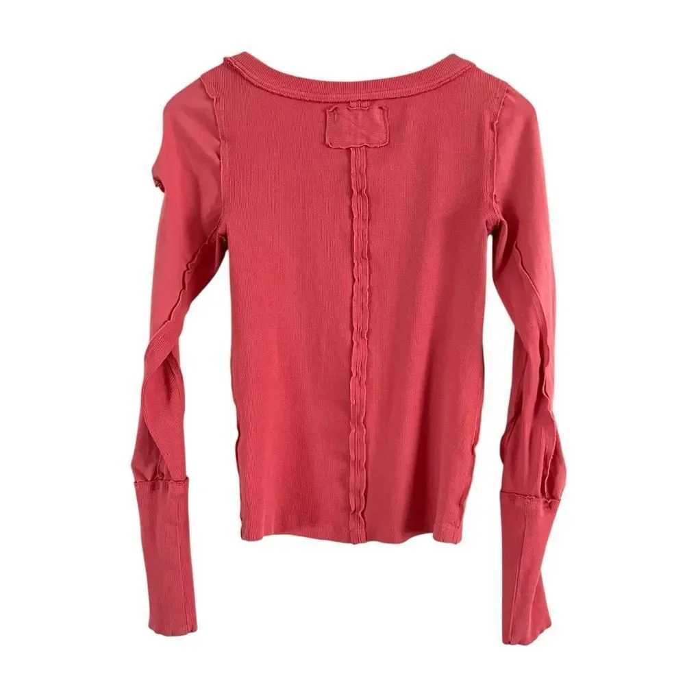 Free People We The Free Daisy Chain Cuff Ribbed Top